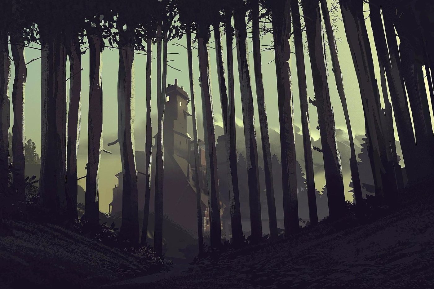The forest in What Remains of Edith Finch